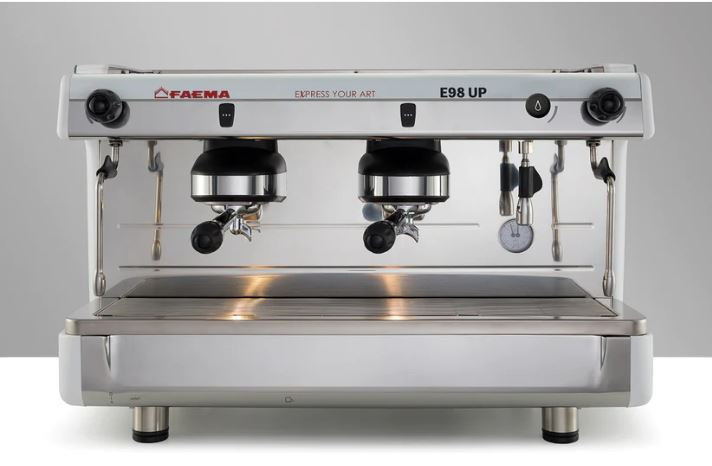 دستگاه اسپرسو دو گروپ نیمه اتومات فائما E98UP SHORT CUP