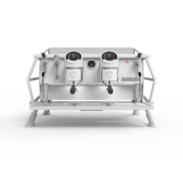 دستگاه اسپرسو مولتی بویلر دو گروپ سن رمو CAFE RACER WHITE